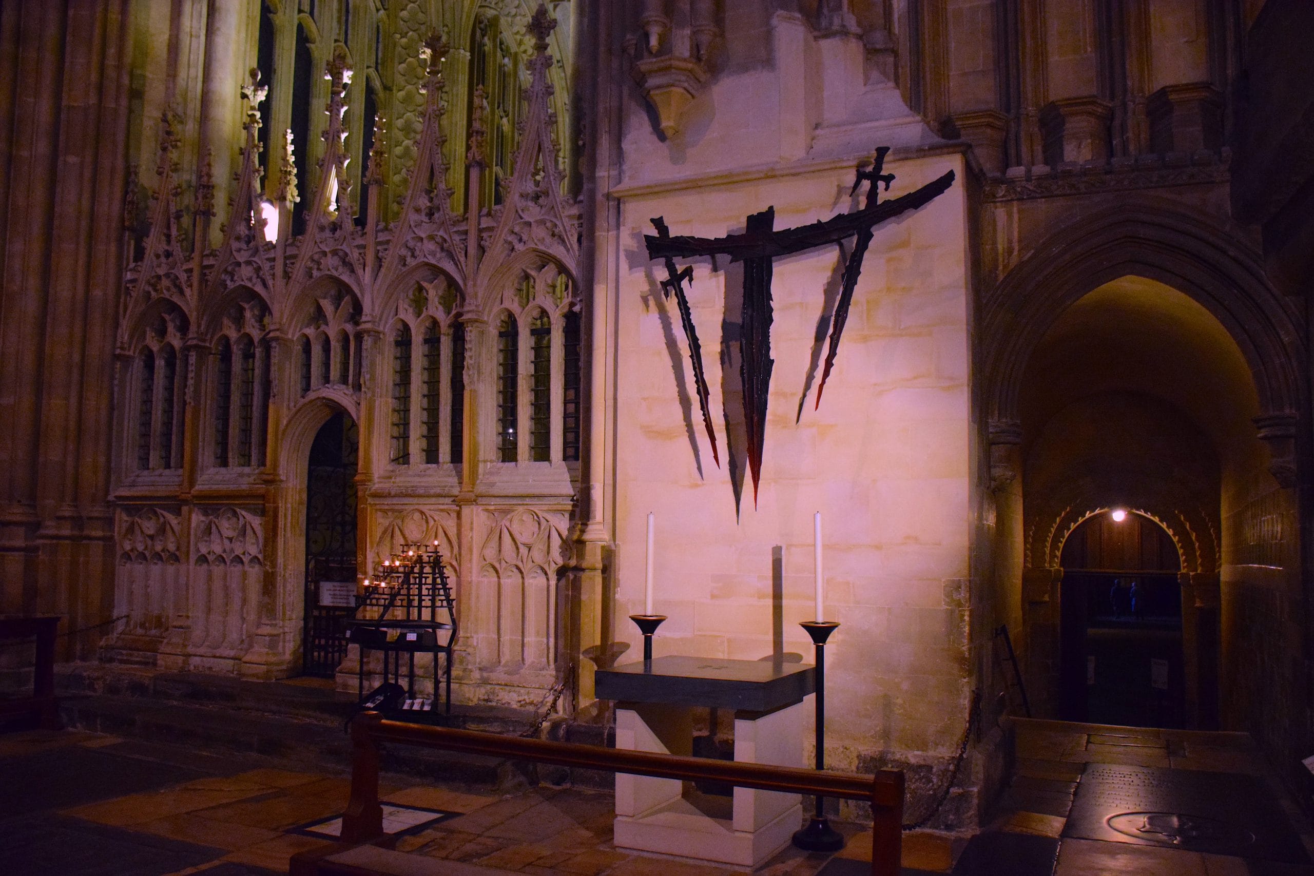 monument to the Murder of Archbishop Thomas Beckett in Canterbury Cathedral