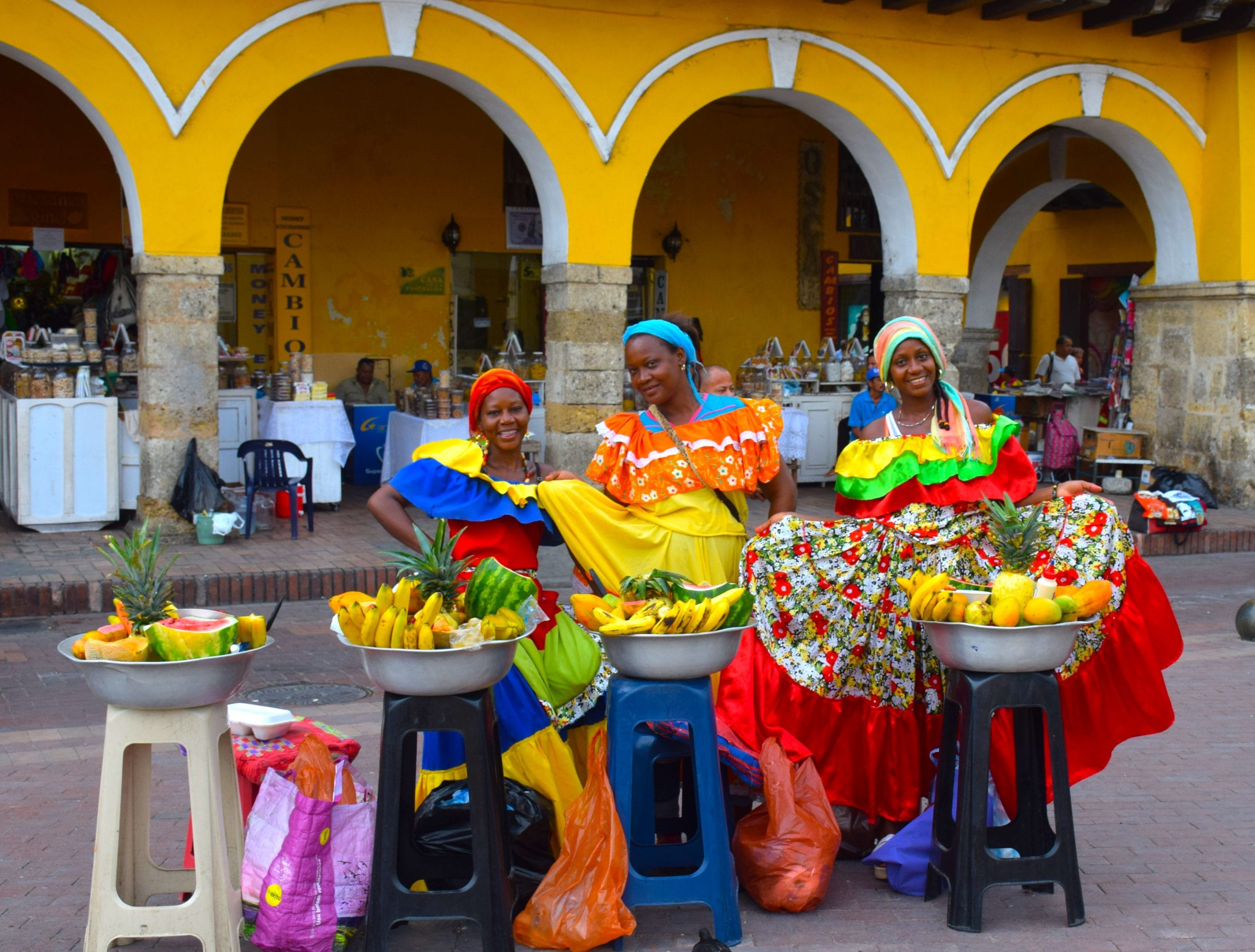Cartagena fun fruit sellers