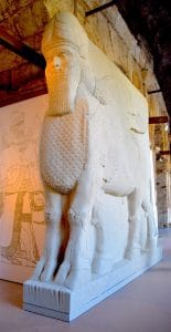 Royal Palace at Nimrud statue of Lamassu, CTH photo